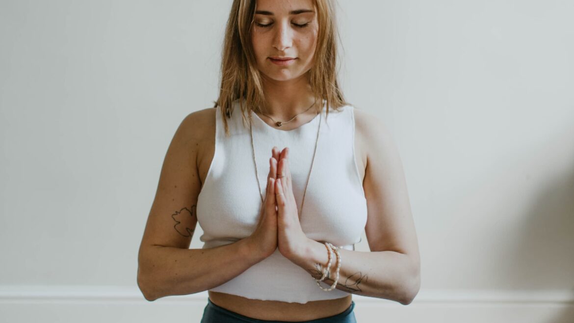 Woman Doing Yoga Inside A Room
